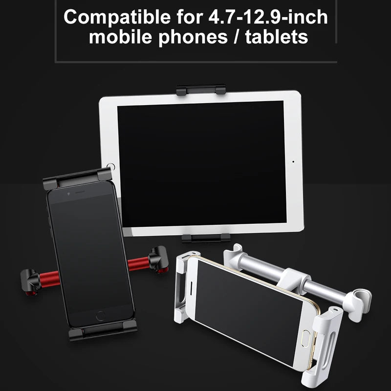Baseus Car Back Seat Phone Holder Headrest Holder for 4.7-12.9 inch Pad Backseat Mount for Pad Tablet PC Auto Headrest Holder